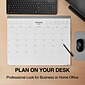 2024 Staples 22" x 17" Desk Pad Calendar, Gray (ST59701-24)