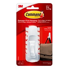 Command™ Large Utility Hook, White (17003-ES)