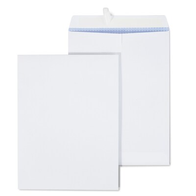 Staples Self Seal Security Tinted Catalog Envelopes, 9 x 12, White, 100/Box (21574)