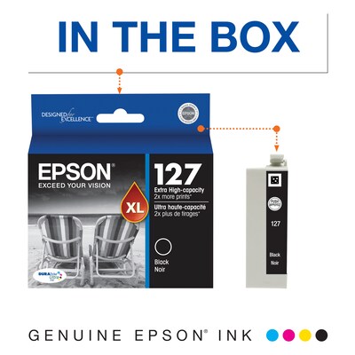 Epson T127XL Black Extra High Yield Ink   Cartridge
