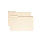 Smead Reinforced 3-Tab File Folders, Left Position, Legal, Manila, 100/Bx (15335)