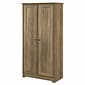 Bush Furniture Cabot 61.14" Storage Cabinet with 4 Shelves, Reclaimed Pine (WC31599)