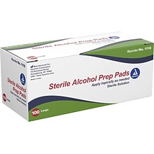 Dynarex Alcohol Pads,  3.54 x 1.18, 100 Pads/Box, 10 Boxes/Pack (1116)