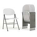 Flash Furniture HERCULES Folding Chair, White, 6/Pack (6DADYCD70WH)