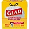 Glad Tall Kitchen Drawstring Trash Bags, 13 Gallon, White, Unscented, 100/Box (78374)