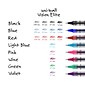 uni-ball VISION Rollerball Pens, Fine Point, Assorted Colors Ink, 5/Pack (60381)