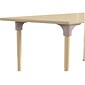Flash Furniture Bright Beginnings Hercules Trapezoid Table, 47" x 20.75", Height Adjustable, Beech (MK-ME088027-GG)