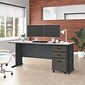 Bush Business Furniture Cubix 72W Desk with Mobile File Cabinet, Slate/White Spectrum (SRA013SLSU)