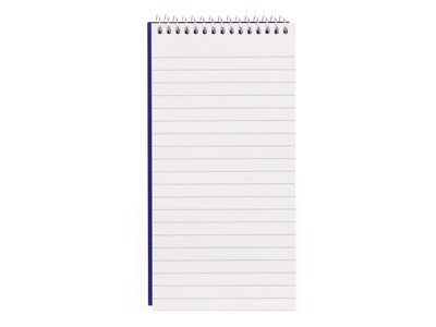 Blueline Reporter Notepad, 4" x 8", Ruled, Blue, 80 Sheets/Pad (AT8B)