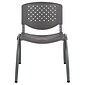 Flash Furniture HERCULES Series Plastic Stack Chair, Gray (RUTF01AGY)