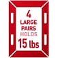 Command Damage Free Large Hanging Strip, 16 lb, White, 20/Pack (1720620NA)