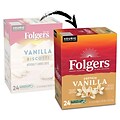 Folgers French Vanilla Coffee, Medium Roast, 0.31 oz. Keurig® K-Cup® Pods, 24/Box (6661)
