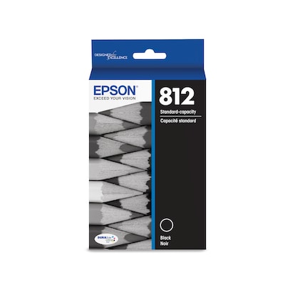 Epson T812 Black Standard Yield Ink Cartridge   (T812120-S)