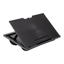 Mind Reader 11 x 14.75 Plastic Lap Desk, Black (LTADJUST-BLK)