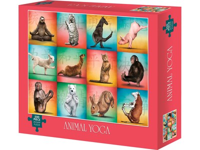 Willow Creek Animal Yoga 500-Piece Jigsaw Puzzle (48888)