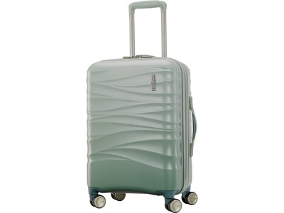 American Tourister Cascade 22 Hardside Carry-On Suitcase, 4-Wheeled Spinner, Sage Green (143244-201