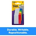 Post-it Tabs, 2 Wide, Solid, Assorted Colors, 30 Tabs/Pack (686-ROYGB)