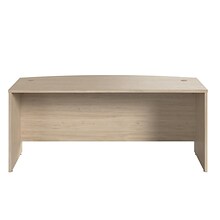 Bush Business Furniture Studio C 72W Bow Front Desk, Natural Elm (SCD172NE)