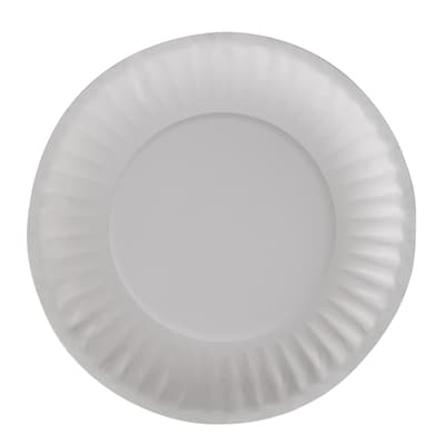 Dixie Basic Light-Weight Paper Plate by GP PRO, 6", White, 100/Pack (DBP06W)