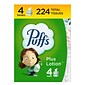 Puffs Plus Lotion Facial Tissue, 2-ply, 56 Tissues/Box, 24 Boxes/Carton (34899)