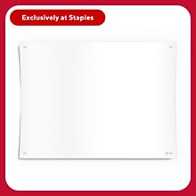 TRU RED™ Ergonomic Curved Magnetic Glass Dry-Erase Whiteboard, 4 x 3 (TR62094)