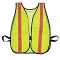 Mutual Industries MiViz High Visibility Sleeveless Safety Vest, Lime, One Size (1630445531500)