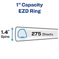 Avery Heavy Duty 1 3-Ring Framed View Binders, One Touch EZD Ring, White (68056)