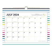 2024-2025 AT-A-GLANCE Simplified by Emily Ley Happy Stripe 15 x 12 Academic Monthly Wall Calendar