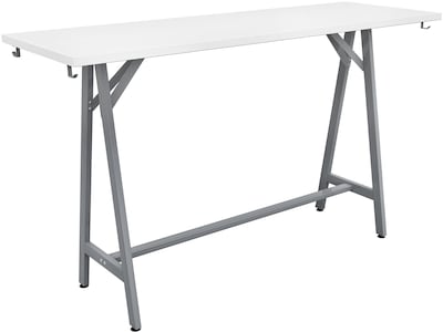 Safco Spark Teaming Table, 24 x 72, Designer White (SPK7224SLDSWT)