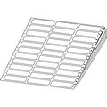 Quill Brand® Dot Matrix 3-Across Address Labels, 3-1/2 x 15/16, White, 15,000/Box (Comparable to Avery 4013)