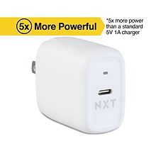 NXT Technologies™ Universal USB-C Wall Charger, White (NX60447)