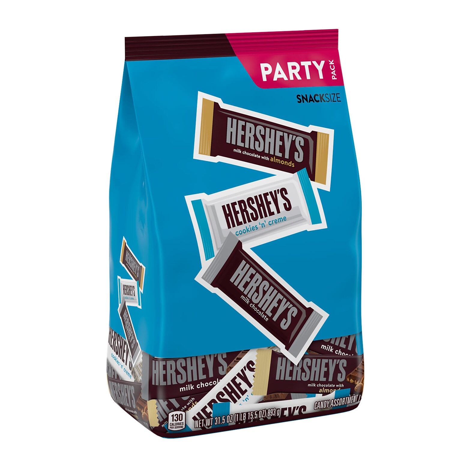 HERSHEYS Assorted Milk Chocolate and White Creme Candy Party Pack, 31.5 oz (3400093933)