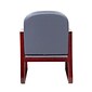 Boss® B9570 Series Mahogany Frame Guest Armchair; Grey