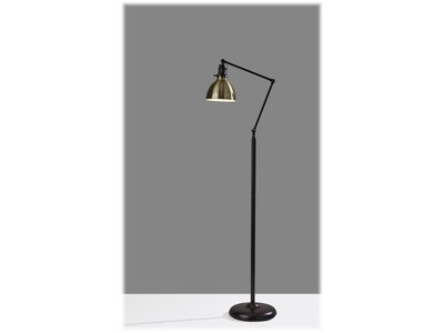 Simplee Adesso Alden 61 Antique Bronze Floor Lamp with Bell Shade (SL3708-26)