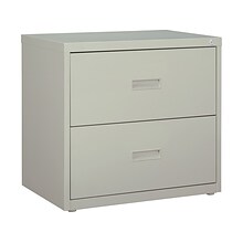 Hirsh HL1000 Series 2-Drawer Lateral File Cabinet, Letter/Legal Size, Lockable, 28H x 30W x 18.63