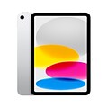 Apple iPad 10.9 Tablet, 256GB, WiFi + Cellular, 10th Generation, Silver (MQ6T3LL/A)