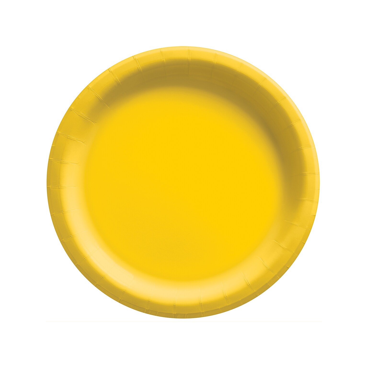 Amscan 8.5 Paper Plate, Yellow, 50 Plates/Pack, 3 Packs/Set (650011.09)