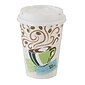 Dixie PerfecTouch WiseSize Paper Cup & Lid Combo, 12 Oz., White, 50/Pack (5342COMBO600)