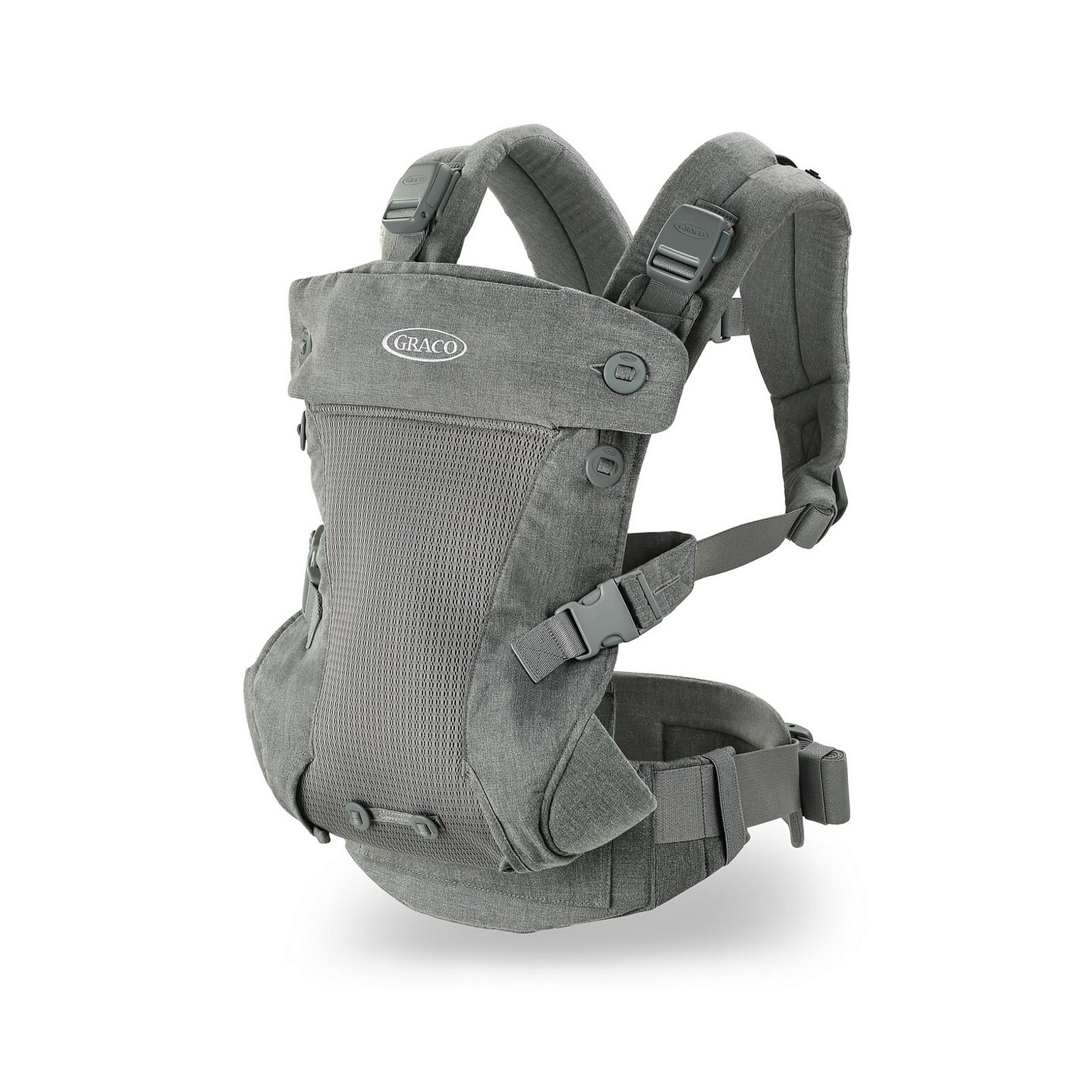 Graco Cradle Me 4-in-1 Carrier, Mineral Gray 2121150)