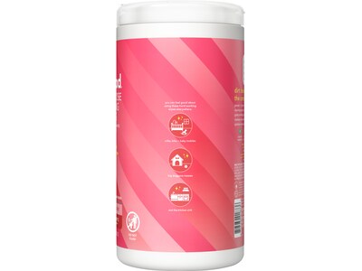 Method Disinfecting Wipes, Pink Grapefruit Scent, 70 Wipes/Canister (338527)