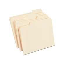 Staples Heavy Duty File Folder, 1/3 Cut Tab, Letter Size, Manila, 250/Box (TR56677)