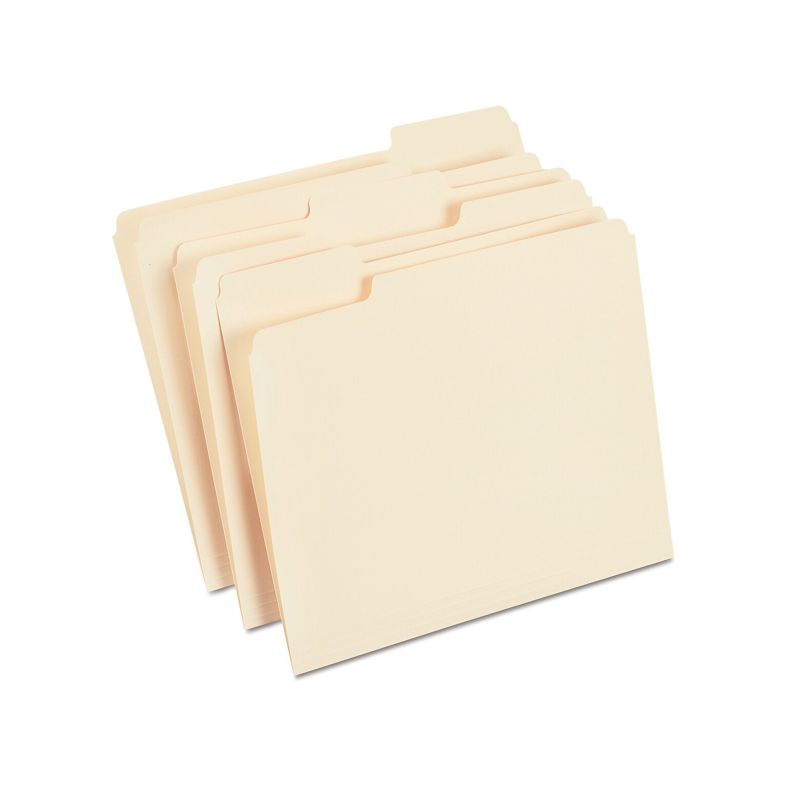 Staples Heavy Duty File Folder, 1/3 Cut Tab, Letter Size, Manila, 250/Box (TR56677)