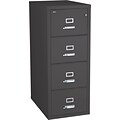 Quill Brand® 4-Drawer Fireproof Vertical File, Letter, Black, 31D (Q314LTRBK)