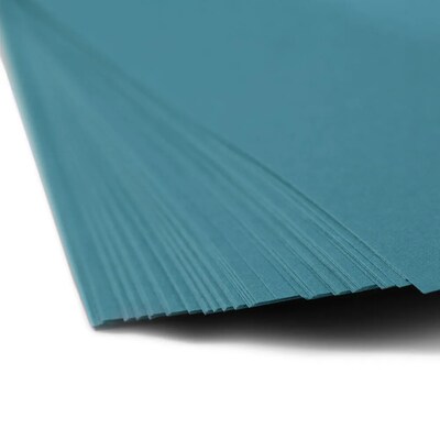 JAM Paper 30% Recycled Smooth Colored Paper, 24 lbs., 8.5 x 11, Blue, 50 Sheets/Pack (101592A)