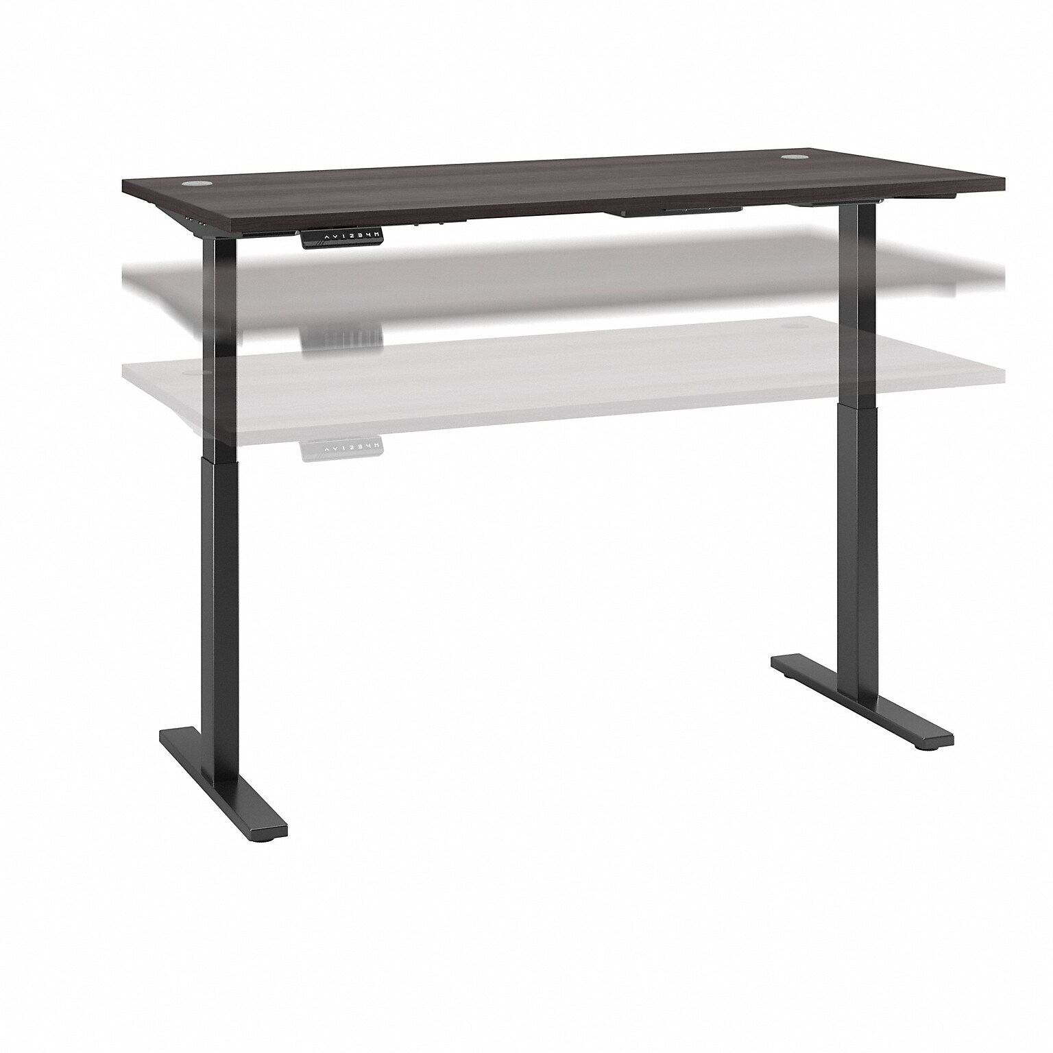 Bush Business Furniture Move 60 Series 72W Electric Height Adjustable Standing Desk, Storm Gray (M6S7230SGBK)