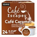 Cafe Escapes Caramel Coffee Keurig® K-Cup® Pods, Light Roast, 24/Box (GMT6813)