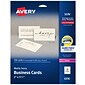 Avery Microperforated Business Cards, 2" x 3 1/2", Matte Ivory, 250 Per Pack (5376)
