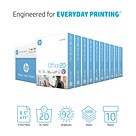 HP Office20 Multipurpose Paper, 8.5 x 11, 20 lbs., White, 500 Sheets/Ream, 10 Reams/Carton (HPC851