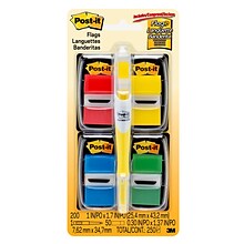 Post-it Flags Value Pack, .94 Wide, Assorted Colors, 200 Flags/Pack plus Flag + Highlighter (680-RY