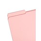 Smead File Folder, Reinforced 1/3-Cut Tab, Legal Size, Pink, 100/Box (17634)